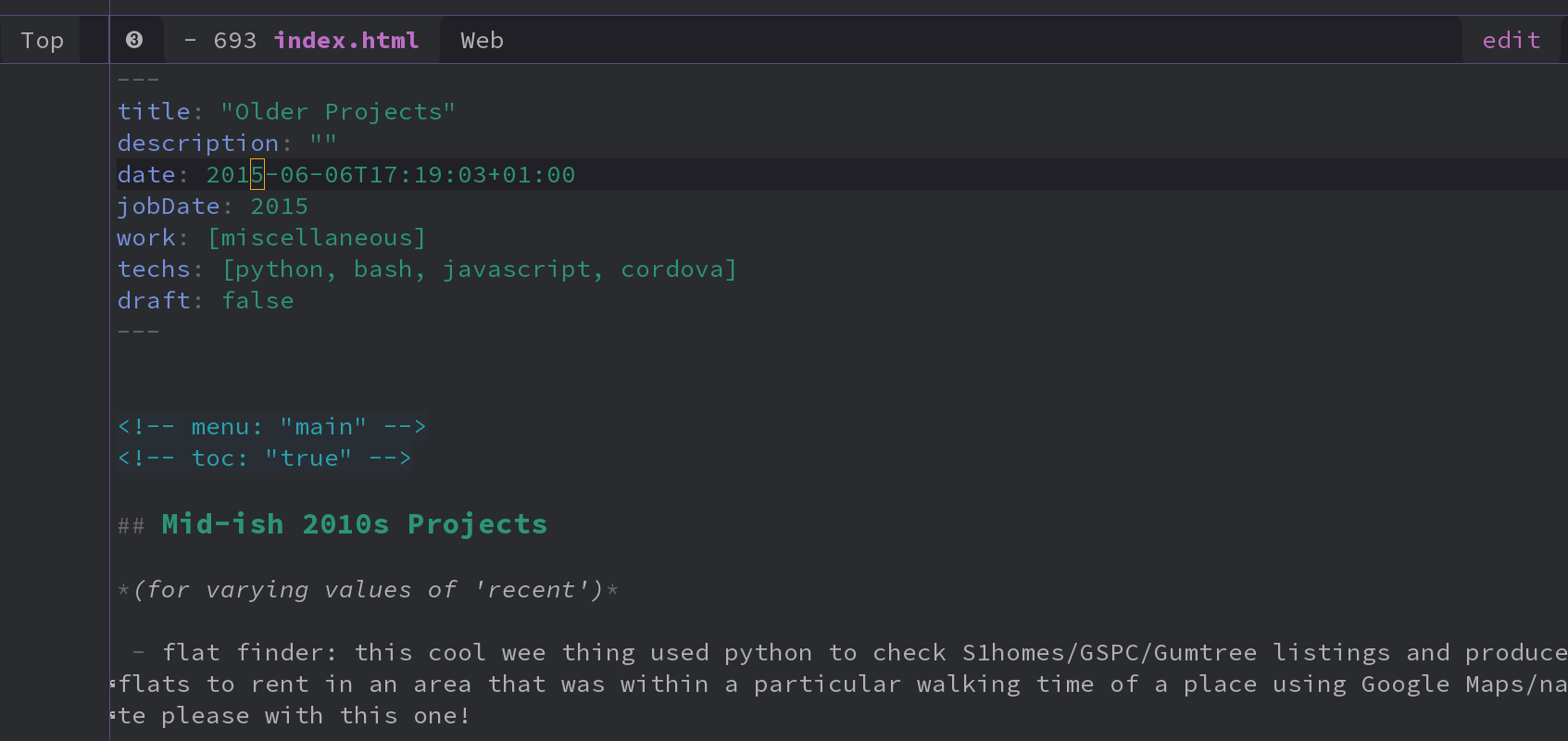 Older Projects Older Projects